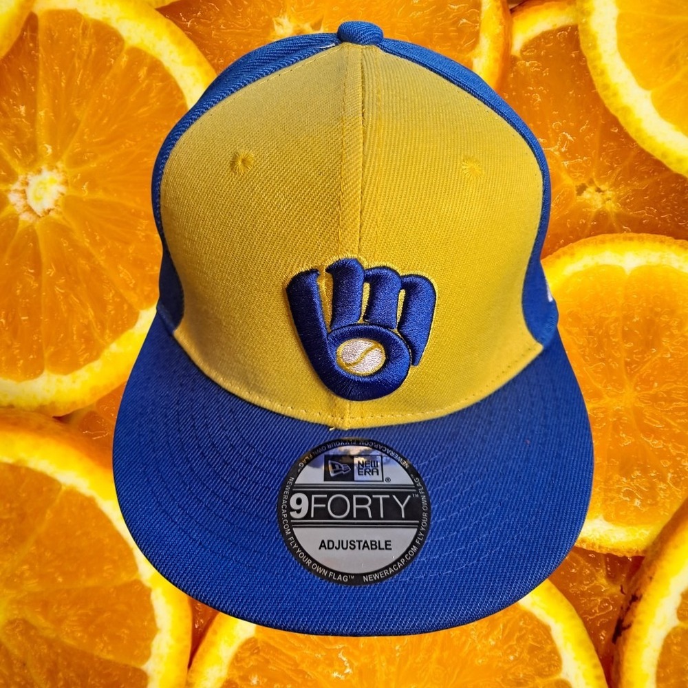 Milwaukee Brewers New Era 9FORTY Adjustable‎ Hat MLB Baseball Cap